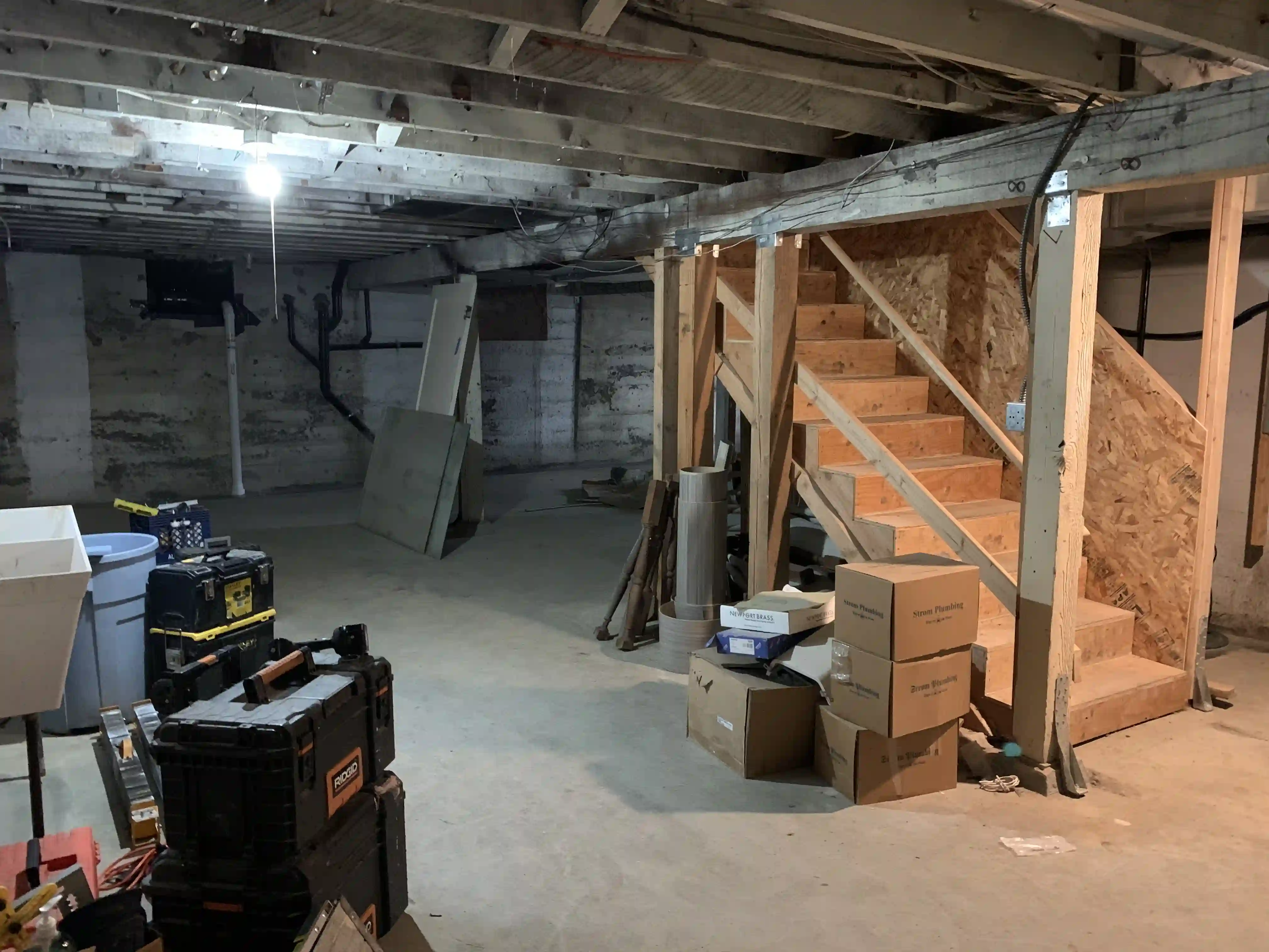 Basement 1.1 before.